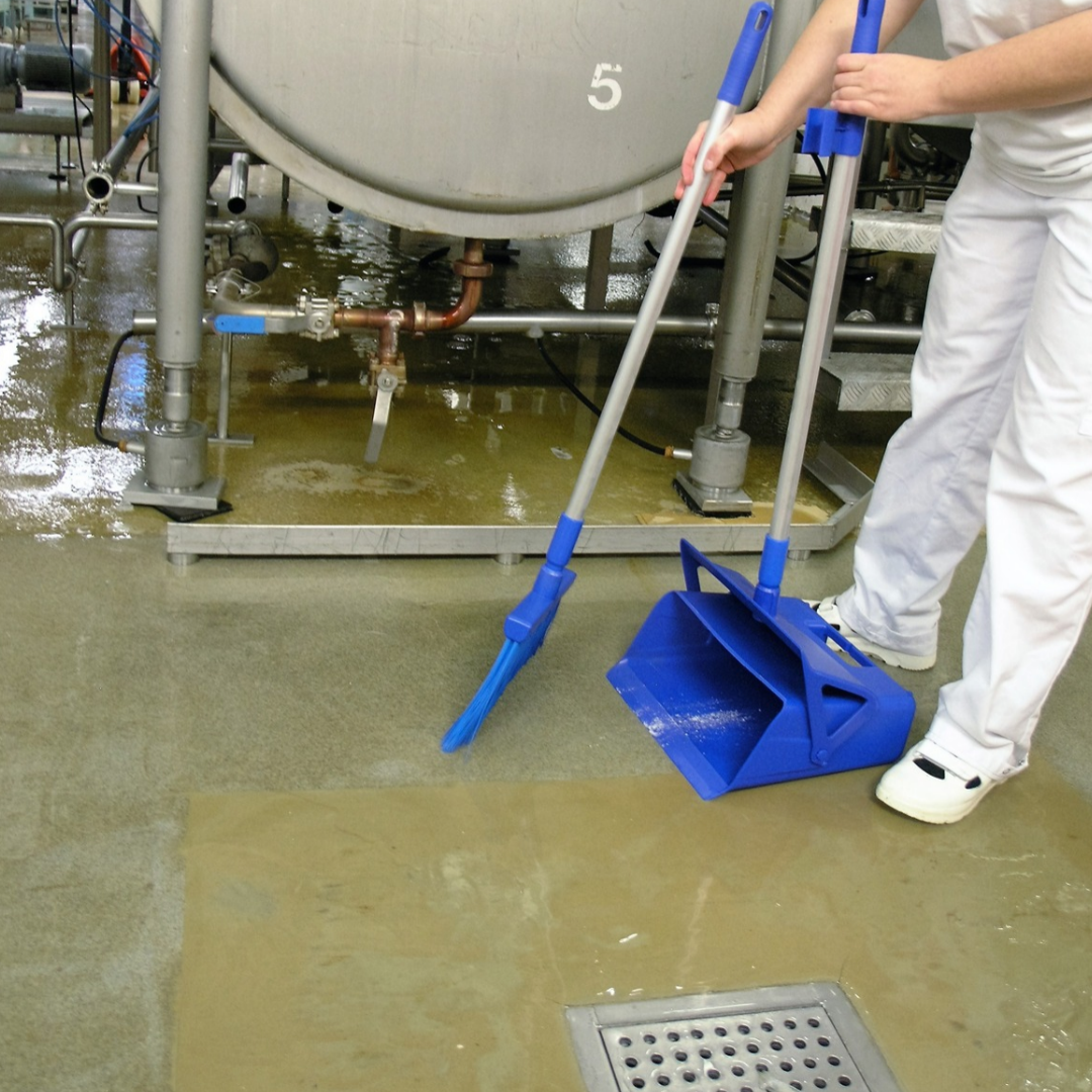 Lobby Pan with Handle | Commercial Floor Cleaning Tool