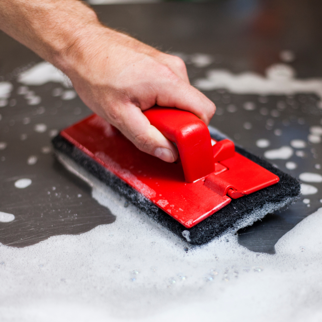 Hand Grip Pad Holder | Ergonomic Floor Tool